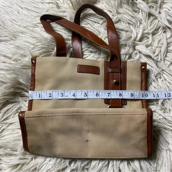 BURBERRY Tote Bag Canvas Beige Authentic - Picture 14 of 16